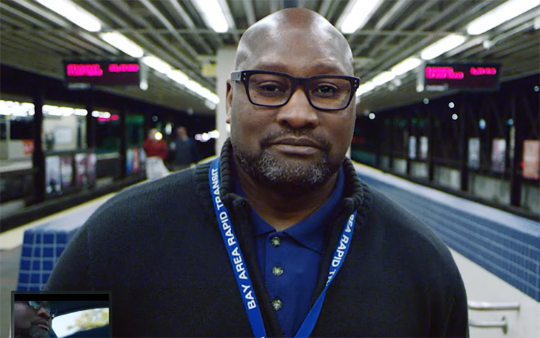 SFBART's tweet photo. A Station Agent is being honored tonight by the SF Mental Health Board for his positive impact on riders. If you've met William Cromartie, you'll know it. A short film about him from local filmmaker Ivan Cash has been seen more than 80,000 times on Vimeo. https://t.co/RDKVjblnA3 https://t.co/Micmbr0AlA