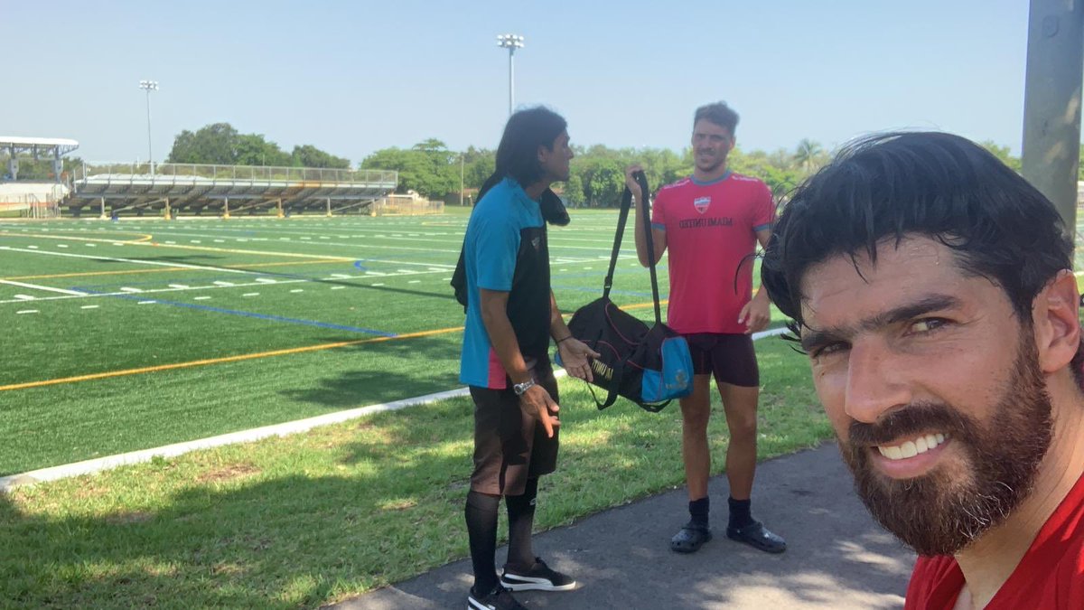 Otro dia mas de preparación para lo que viene ,muy agradecido con el club y los muchachos de <a href="/Miamiunitedfc/">MIAMI UNITED F.C.</a> por abrirme sus puertas para entrenar con ustedes