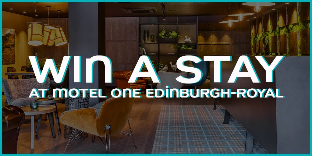 MotelOne's tweet photo. WIN a stay at our newly designed Motel One Edinburgh-Royal! 🐑
Follow us and retweet this tweet to be entered into the prize draw. 🍀

T&amp;Cs apply: https://t.co/xZBxbWYLEV
#competition #giveaway #sweepstake #edinburgh #scotland https://t.co/2sHtCvmRai