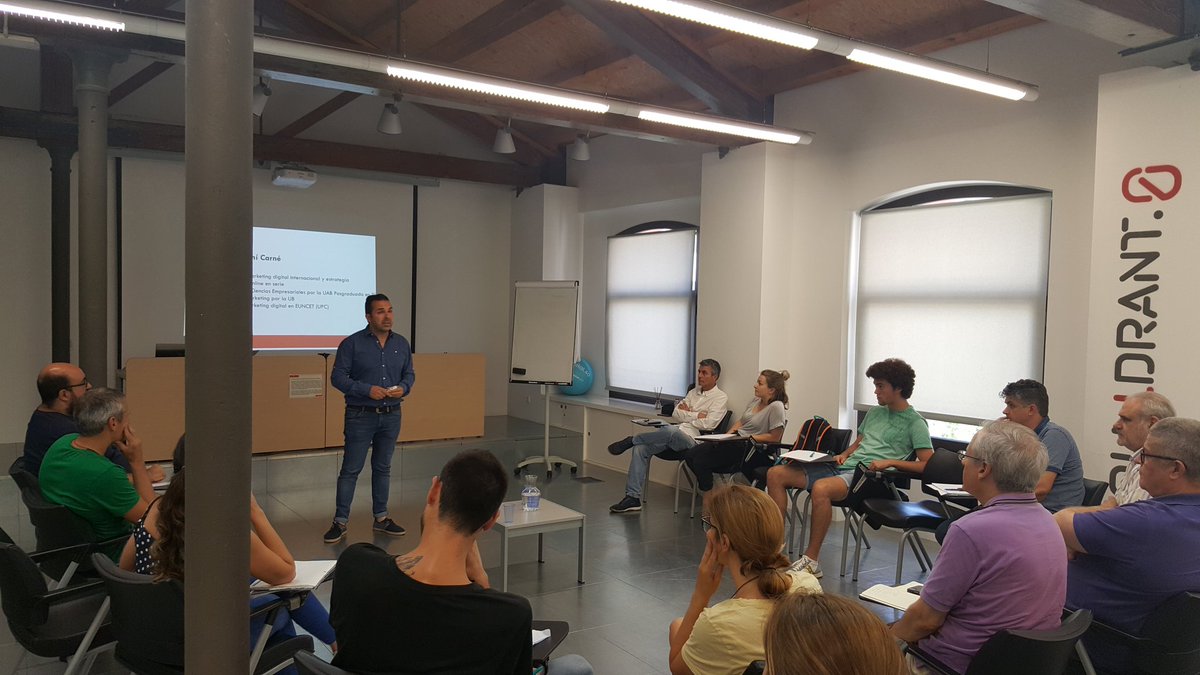 Iniciem les sessions de #marketing amb <a href="/CarlesArgemi/">Carles Argemí</a>

<a href="/ajterrassa/">Ajuntament de Terrassa</a> <a href="/Leitat/">Leitat</a> <a href="/Orbital40/">Val</a> <a href="/euncet/">Euncet</a>

#Terrassa #innovacion #tecnologia #TIC