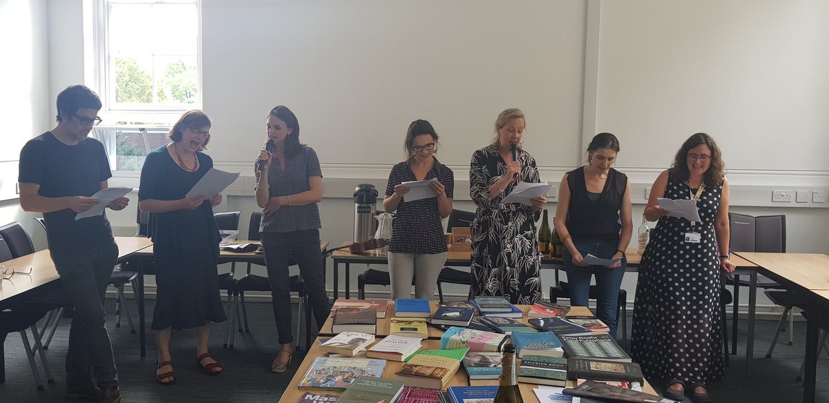 RankaPrimorac's tweet photo. When @sotonenglish externals sang our praises, and we kept singing, just because. @will_b_may @austeneconomics @gdow12 @MarianneOD1 @amm_hunt @Matthieukk #outsidethebooks https://t.co/F9b0PKqZLA