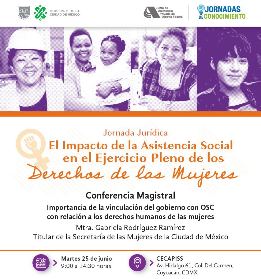 JAP_CDMX's tweet photo. En el marco de nuestra Jornada Jurídica, recibimos en el #CECAPISS a @GabrielaRodr108, Titular de la @SeMujeresCDMX quien da la conferencia magistral “Importancia de la vinculación del gobierno con OSC con relación a los derechos humanos de las mujeres”

#SerIAPEsUnaVentaja https://t.co/e8BRSrCqXK
