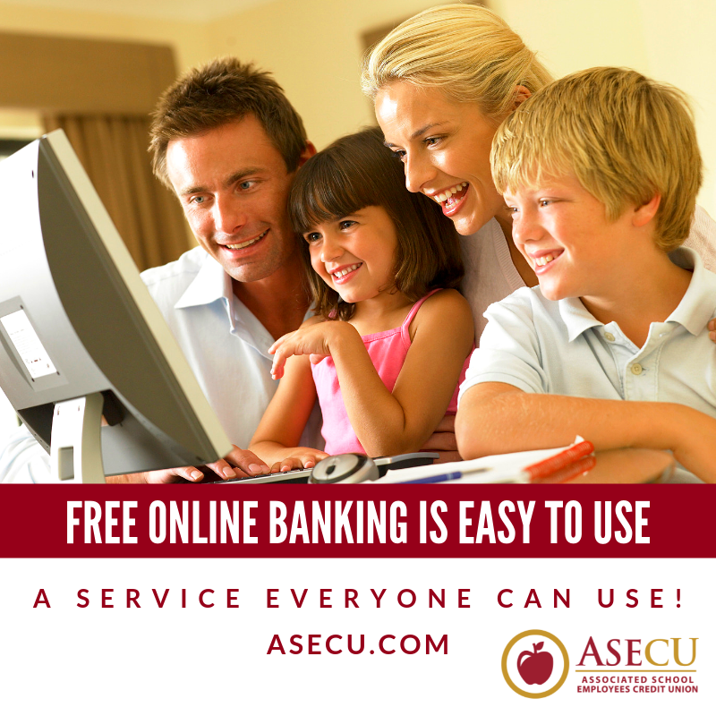 ASECU's tweet photo. Have more family time - use free Online Banking to manage your accounts and pay bills. It's quick and easy! #ASECU #AServiceEveryoneCanUse #CreditUnions #FamilyTime https://t.co/3yU4ogf063