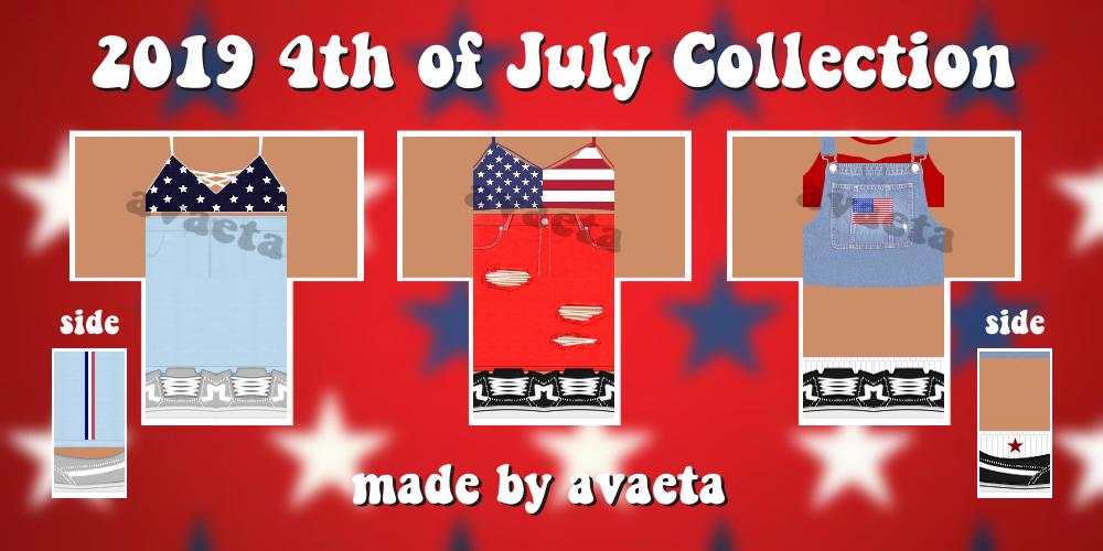 Avaeta On Twitter My 2019 4th Of July Collection Is Now Out I M Really Proud Of This Collection Links Below In My Inventory Likes Retweets Are Very Much - roblox on twitter a gift for our twitter followers enter code tweetroblox case sensitive at http t co xpcwndqzvf for this bird pet http t co 3l47yojb78