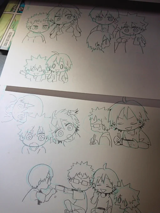 #このタグを見た人はラフ画とその完成絵を見せる

これが、こうなって、こう!! 