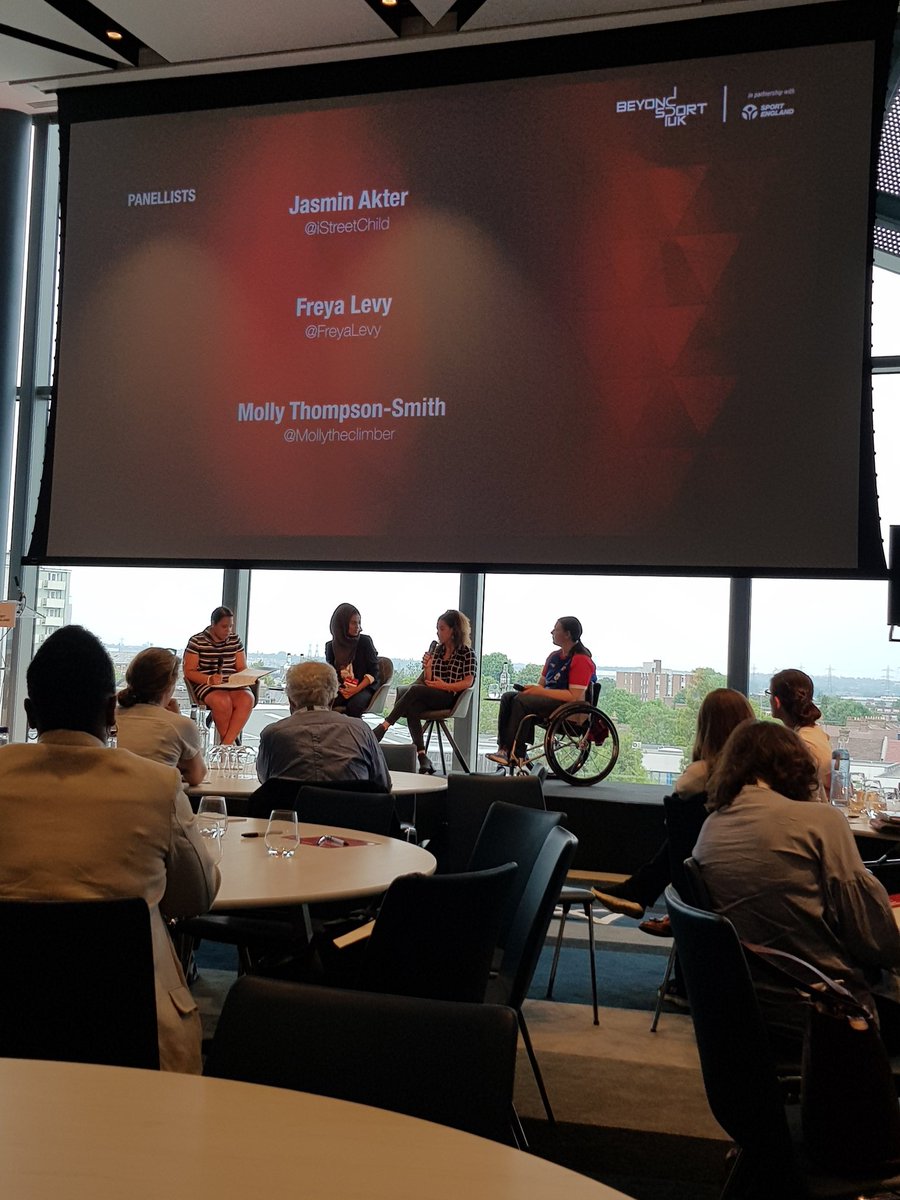 This is great listening to the next generation of young sports women and their inspiring journeys into sport @BeyondSport @Sport_England @Living_Sport #BeyondSportUK @iStreetChild @FreyaLevy @Mollytheclimber