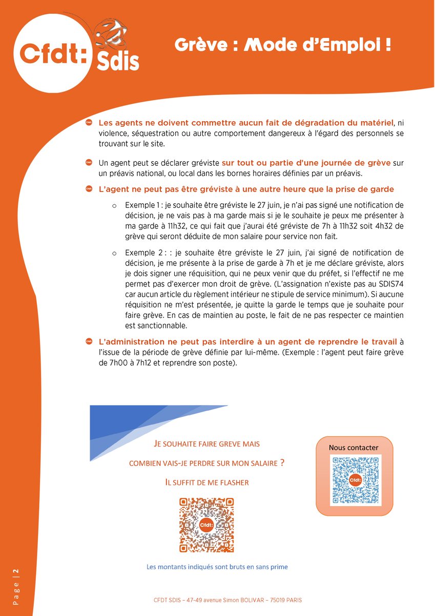 CFDTSDIS74's tweet photo. Rejoignez l'intersyndicale @CfdtSdis , @CGTdesSDIS , @faspppats, @AvenirSecours, @unsa_sdis @FOsdis @pompiers_cftc 80% des #pompiers sont représentés et la #CFDT est heureuse de vous proposer un mode d'emploi pour la grève. Vous êtes adhérents #SNSPP vous pouvez faire grève https://t.co/VwEMjiDgAK
