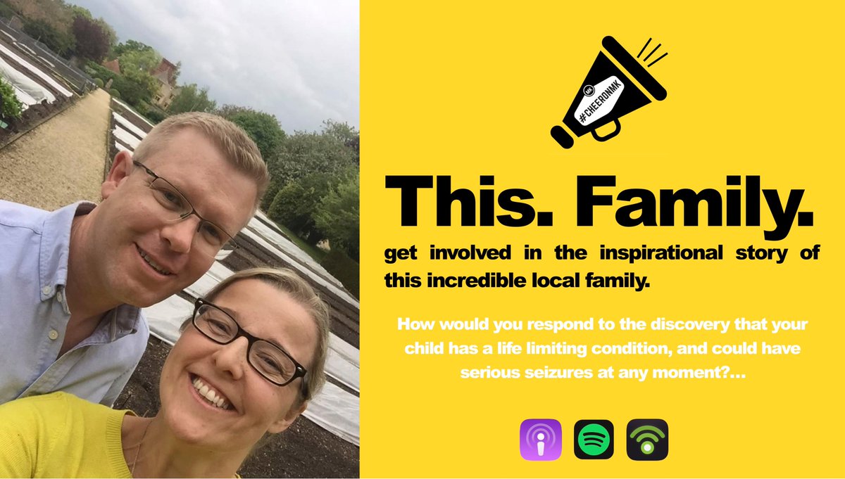 Need some serious inspiration on a rainy day?...

Search 'Cheer On MK' wherever you get your pods from and listen to the incredible story of Tim, Kim and their son Toby. 

#CheerOnMK #CelebrateSomeoneElse #LoveMK #DravetSyndrome
