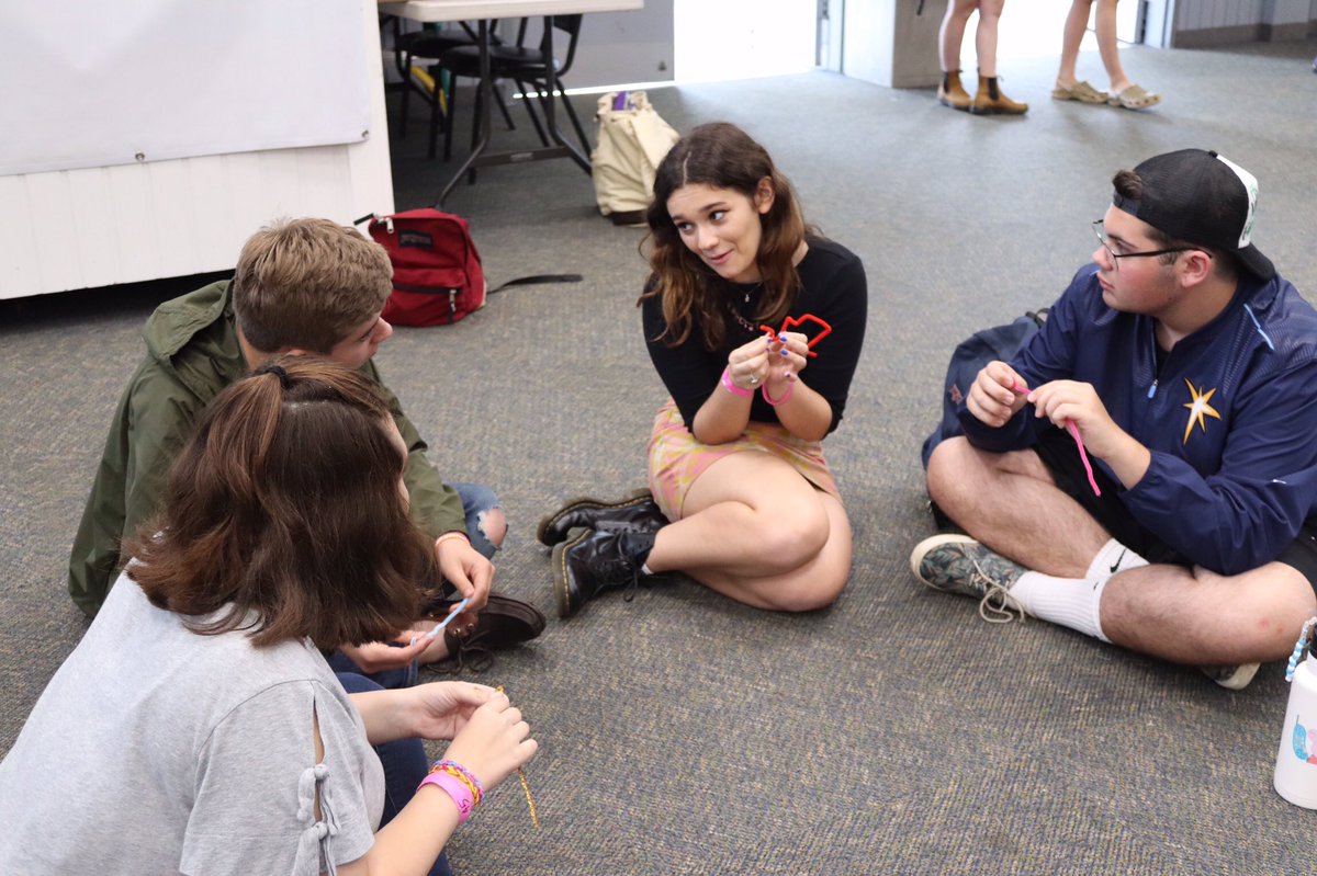 Leadership Lab is the perfect place for our participants to learn real life skills from our faculty and staff! Today Hannah Dubin and Rabbi Michael White are leading our learning.