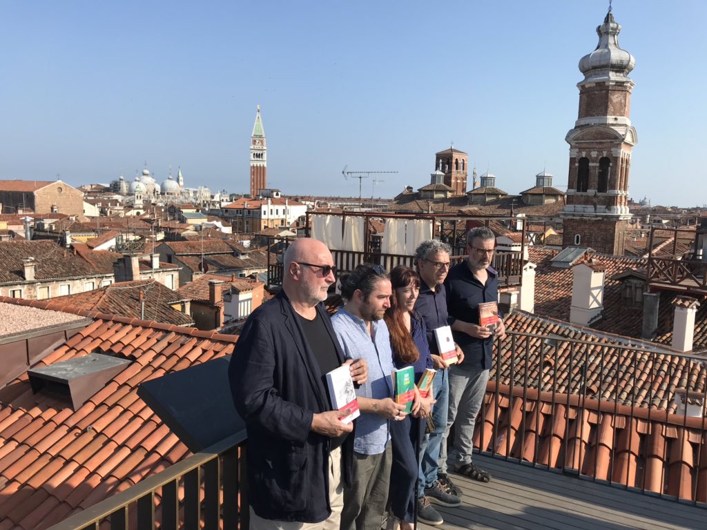PremioCampiello's tweet photo. I cinque finalisti del #Campiello2019 sono arrivati al #TFondaco per la prima tappa del #CampielloInTour!
#letteratura #impresa #cultura #venezia https://t.co/KEiUn8AM49