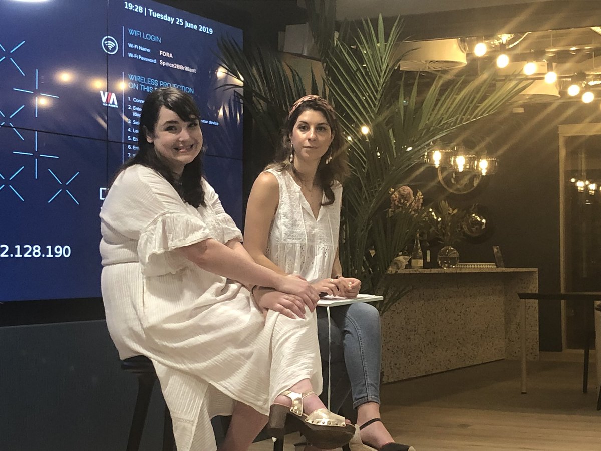 FocalFulham's tweet photo. Spent a great evening with Sara Tasker @me_and_orla getting some social media tips. Organised by @theATacademy at @fora_space #socialmedia #instagramtips https://t.co/jWEqMQdqON