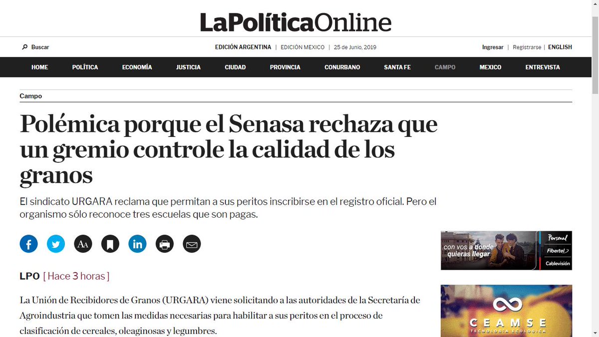 urgaracom's tweet photo. #NOTA El reclamo para que los peritos egresados de nuestros centros de formación #CEFORGA puedan inscribirse en el registro oficial #RUCA, reflejado hoy en @l_p_o 
https://t.co/gx2ZUaVJDg https://t.co/4yC9yUS7IJ