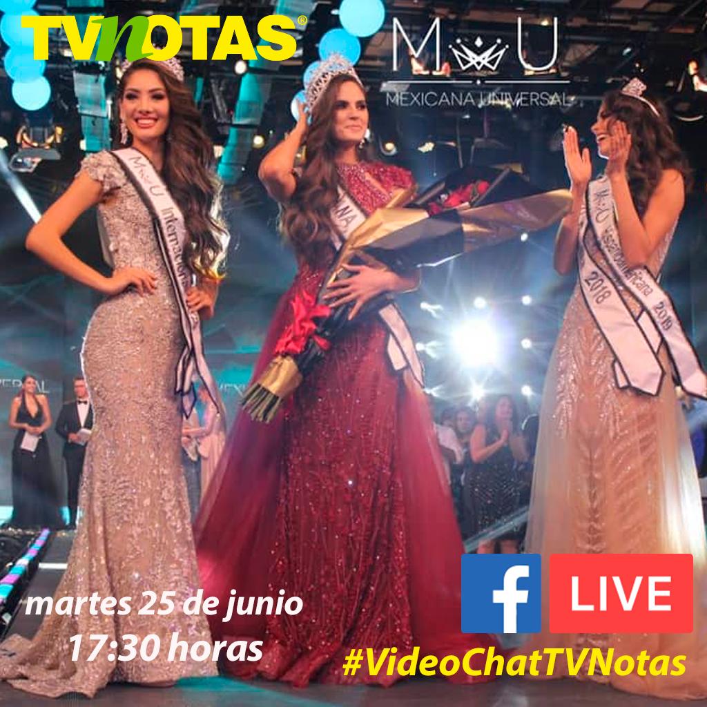 TVNotasmx's tweet photo. Hoy no te pierdas el live que tendremos con las hermosas ganadoras del reality show, @MexicanaUTV: Sofรญa Aragรณn, Yuridia Durรกn y Regina Peredo, a las 17:30 horas #VideoChatTVNotas ๐๐๐ฑ https://t.co/w6y40zacjK
