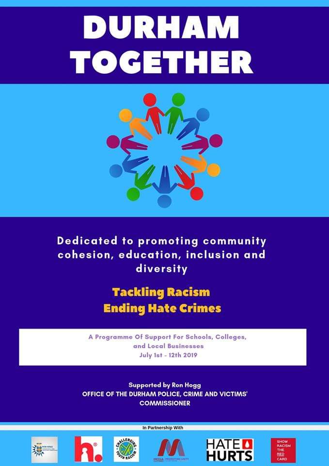 The CYR team is starting workshops with young people in Peterlee next week, with @MediaCulturedUK @SRTRC_England to
Tackle Racism and End Hate Crime. 
To educate about hate crime, the impact and how to report it. Supported by @DurhamPCC
#DurhamTogether #Hatehurts