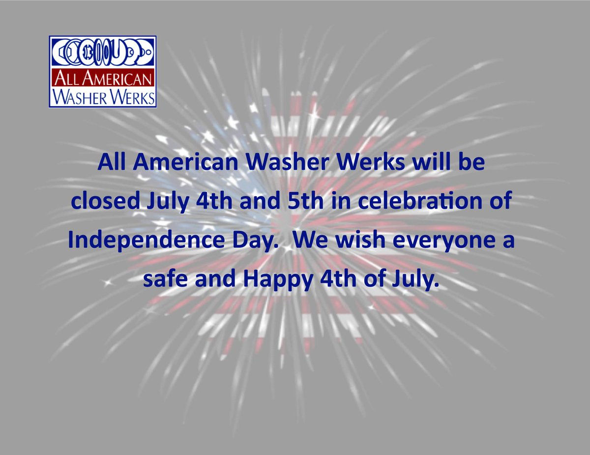 All American Washer Werks tweet media