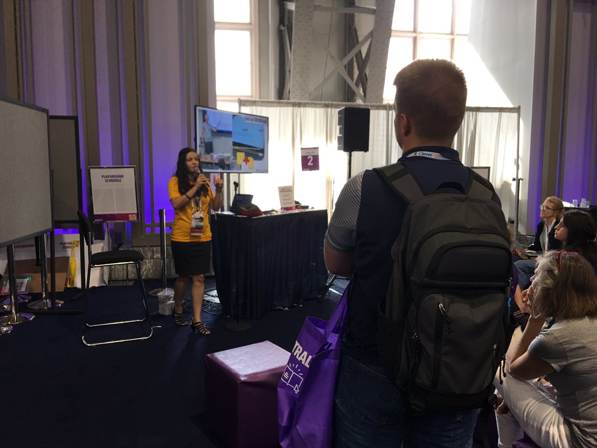 watnunu's tweet photo. No more excuses: Young learners and google with @kat_goyette tools #ISTE19 #googleplayground https://t.co/yJWu82vO78