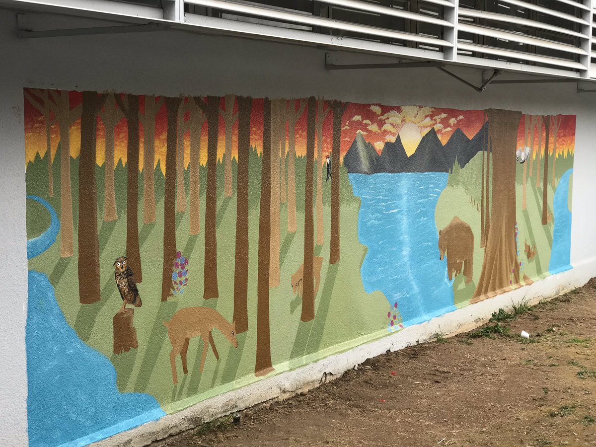 ARTS &amp; Granger Griffins coming together to create beautiful art pieces and fill the open canvas that exist within our school...Go Griffins! #suhsd