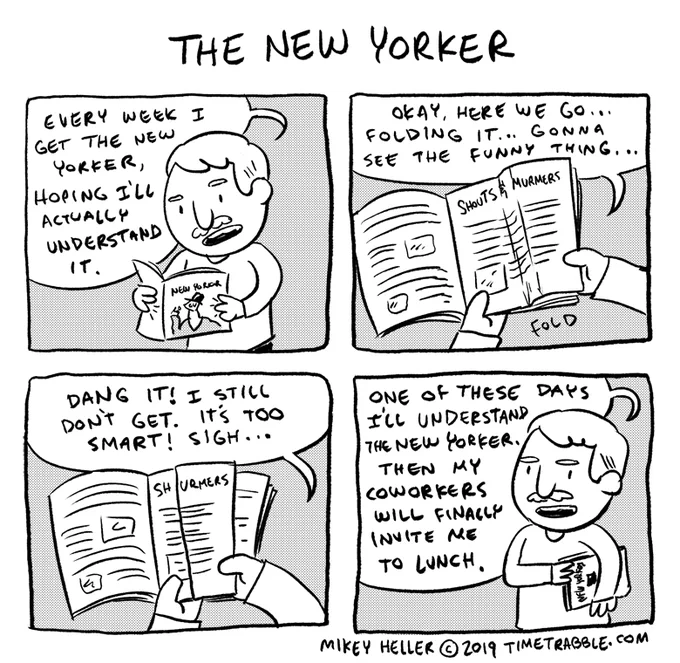 i drew a comic about The New Yorker 