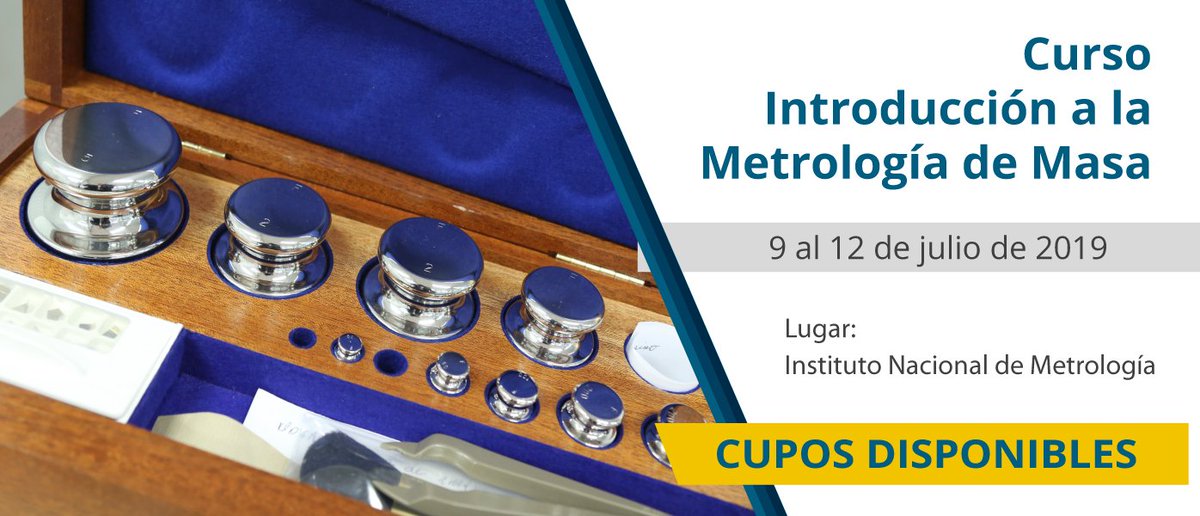 <a href="/INMdeColombia/">Instituto Nacional de Metrología - INM de Colombia</a> recuerda a todos los interesados que el próximo 3 de julio es el último plazo para inscribirse al curso introducción a la metrología de masa liderada por nuestro responsable del Laboratorio de Masa Jhon Escobar. Información y requisitos aquí buff.ly/2LjkgMg