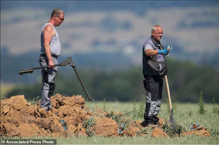 A 30-foot crater has appeared in a German cornfield overnight after a Milkshake IPA can spontaneously detonated. No one was injured in the blast.