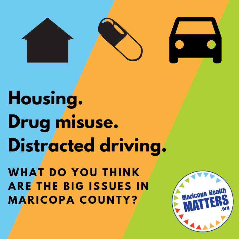 VLeadership's tweet photo. #VLImpactHealth Team strategic partner @hipmaricopa is conducting their annual community health survey. What do you think can be better about your community? Take the survey and tell us—it takes less than 10 minutes. https://t.co/22xOBLJKfO #maricopahealthmatters https://t.co/9QLPonVYjt