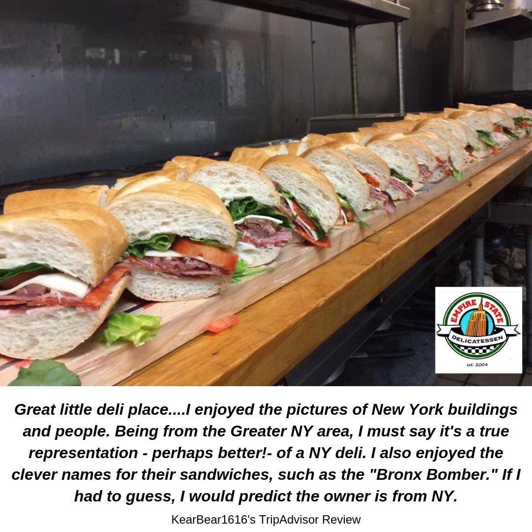 empirestatedeli's tweet photo. You know it!💯✅ Thanks KearBear1616.🙏
#reviewtuesday #tuesdaytestimonial #empirestatedeli #empirestatedelicatessen #nolaeats #wheretoeatnola #breakfastinnola #lunchinnola #noladeli #nydeli #boarsheaddeli #nolacbd #nolacbdrestaurant https://t.co/De4hlqrcbs