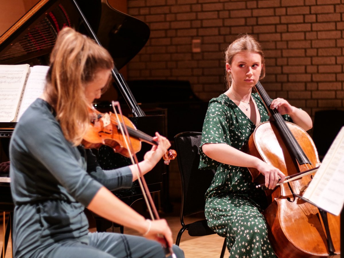Congratulations to Larisa Trio, winners of last night’s Christopher Rowland RNCM Chamber Ensemble of the Year Award! 👏 #rncm #chambermusic #pianotrio #classicalmusic #strings #piano #livemusic #dowhatyoulove