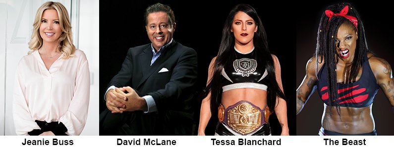 🚨🚨🚨BREAKING NEWS🚨🚨🚨

WOW-Women Of Wrestling is coming to #SDCC w/ Headlocked Comics!

Booth #1901:
Sat 7/20 - 1-3pm - Jeanie Buss, David McLane &amp; The Beast
Sun 7/21 - 12-2pm - Tessa Blanchard &amp; David McLane

#SDCC50 #SDCC2019 #SDCC19

Details here: axs.tv/press_articles…