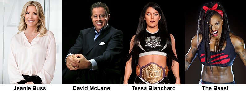 🚨🚨🚨BREAKING NEWS🚨🚨🚨 WOW-Women Of Wrestling is coming to #SDCC w/ Headlocked Comics! Booth #1901: Sat 7/20 - 1-3pm - Jeanie Buss, David McLane & The Beast Sun 7/21 - 12-2pm - Tessa Blanchard & David McLane #SDCC50 #SDCC2019 #SDCC19 Details here: axs.tv/press_articles…