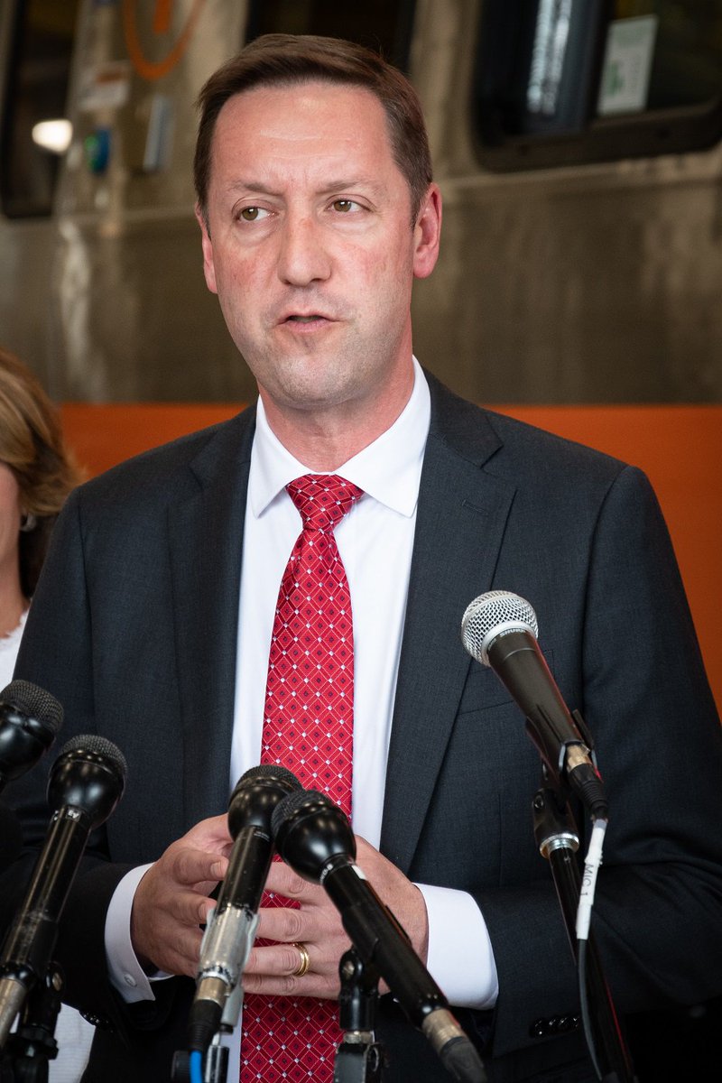 General Manager Poftak speaking at Wellington Station.