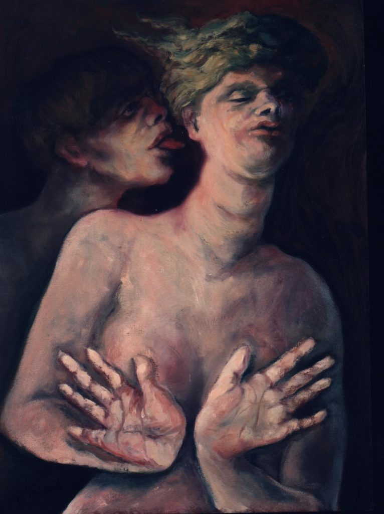 Von_Sp_Estate's tweet photo. No quiero'', de Inma Coll, artista valenciana quien con su pureza y fuerza refleja en el lienzo ese interior vivido por la mujer. #InmaColl #GalaCC #arte #contemporáneo #mujeres #pintura https://t.co/kbvxA3HDaI
