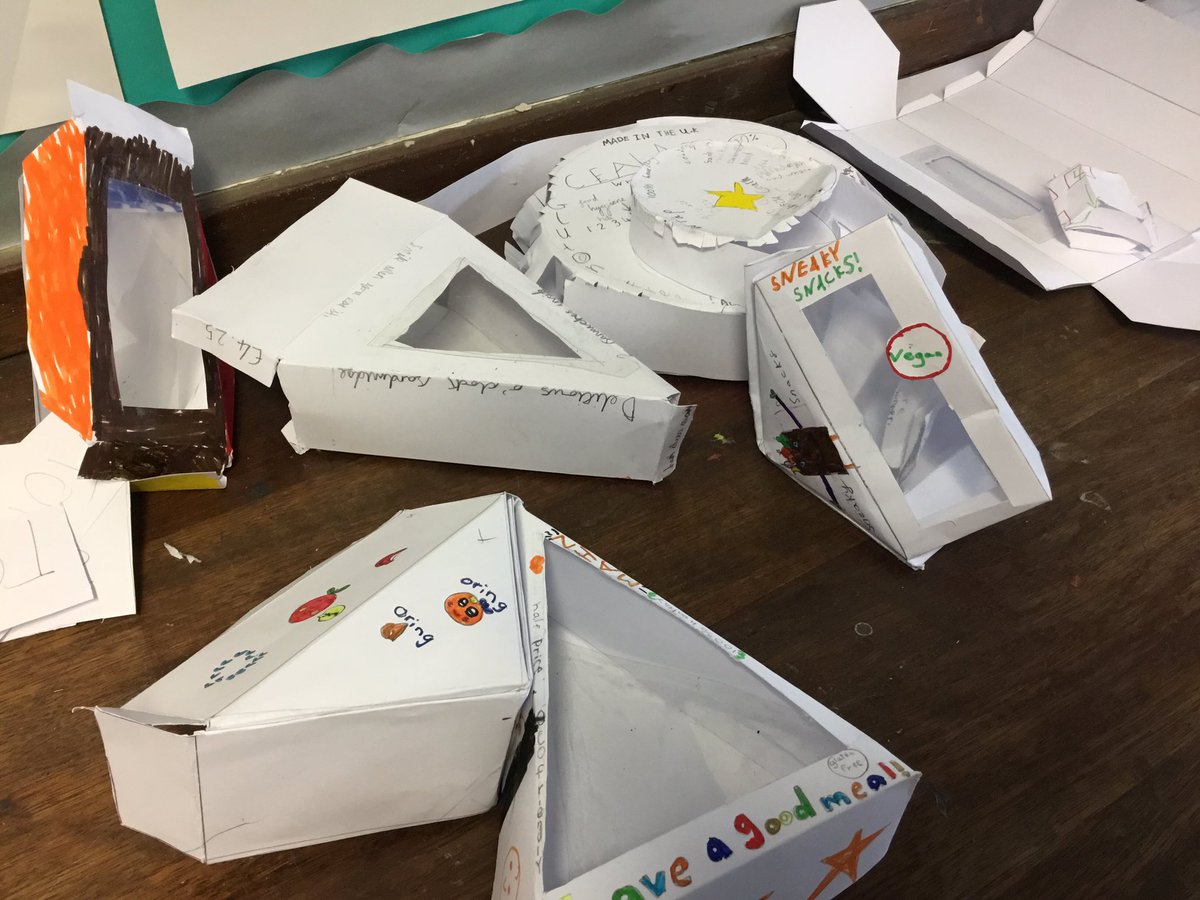 Some great work today in D&amp;T creating our packages for our healthy gluten free sandwiches next week! Some brilliant thinking into our target audience!