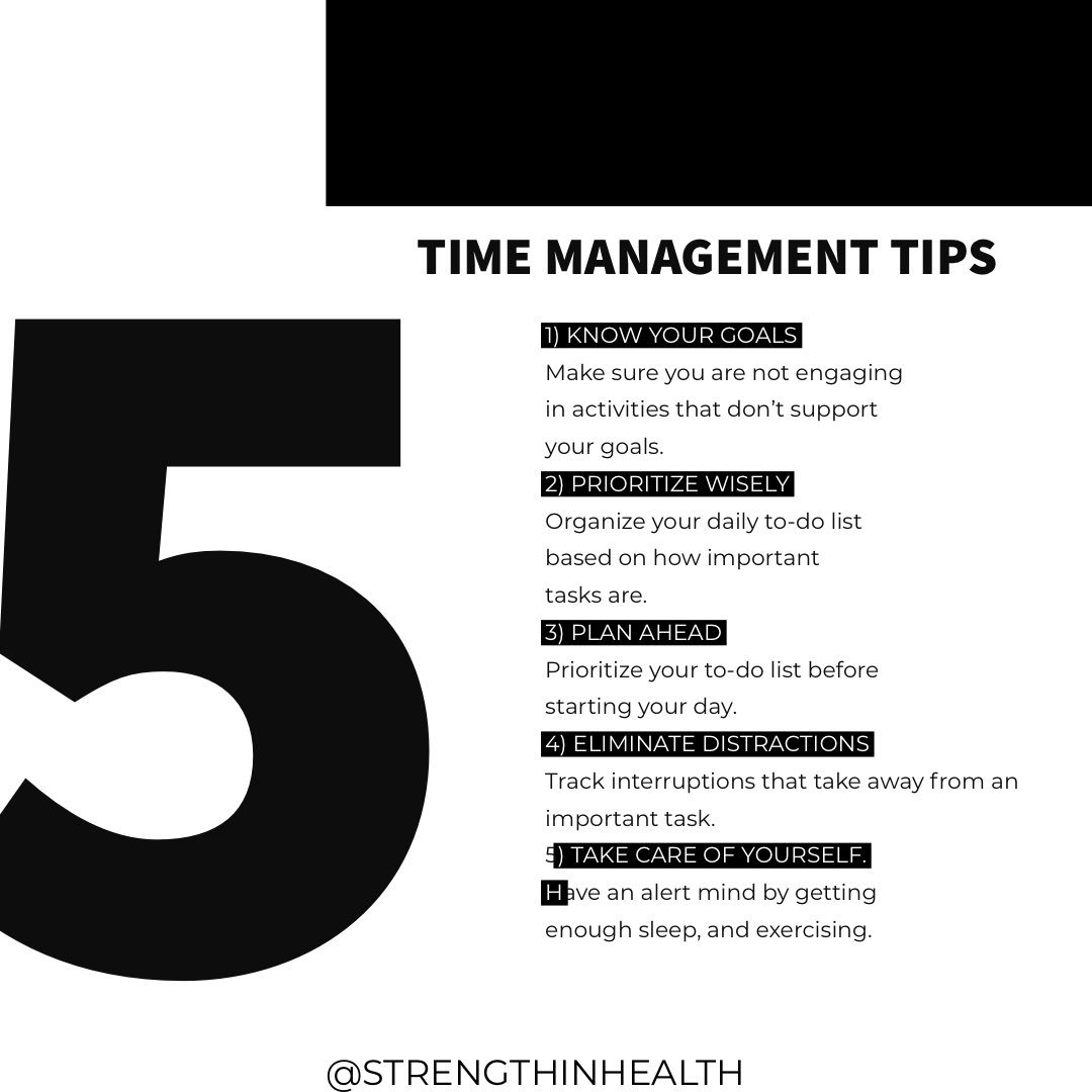 belmontehb's tweet image. Being able to manage time ⏰ and, in turn stress 😤 is essential for a healthy body 💪🏽 and mind. 🧠 
————-
Mange your time, manage your health. ...
————-
#strengthinhealth #healthcoach