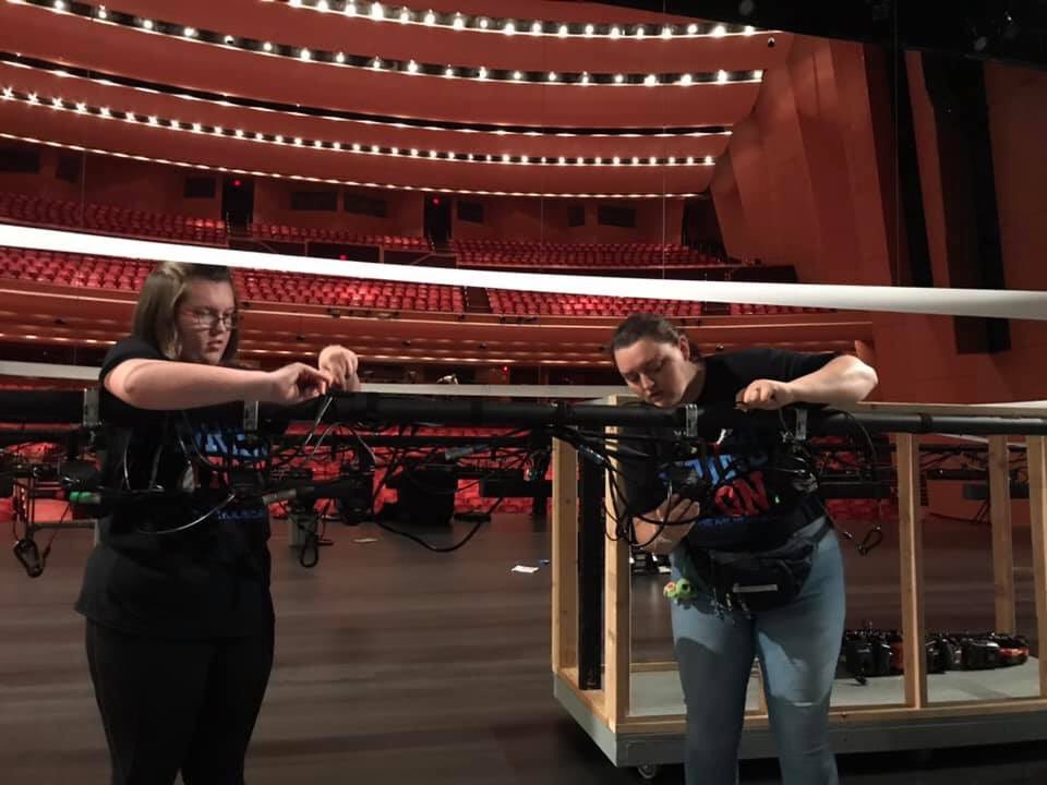 ksthespians's tweet photo. It’s all happening! Bring It On! has united 47 thespians from 24 troupes across the state of #Kansas and today we get to show the International Thespian Festival! @thespians1 @schooltheatre @mtishows #KSThespians #ThesFest19 #BringItOn #bringitkansas #beyondthestage https://t.co/pm3Z4bxG6A