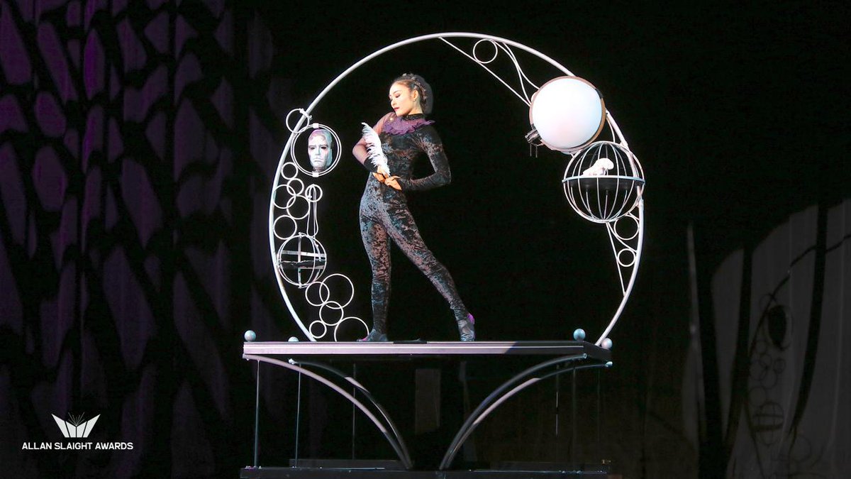 sharingwonder's tweet photo. The second award announced! Congratulations to #DingYang of China who is this year's #AllanSlaightAward recipient for the #InternationalRisingStar prize. WATCH the video about this magician and the development of her unique act: https://t.co/knDn4plnjr https://t.co/HwApzPbWYA