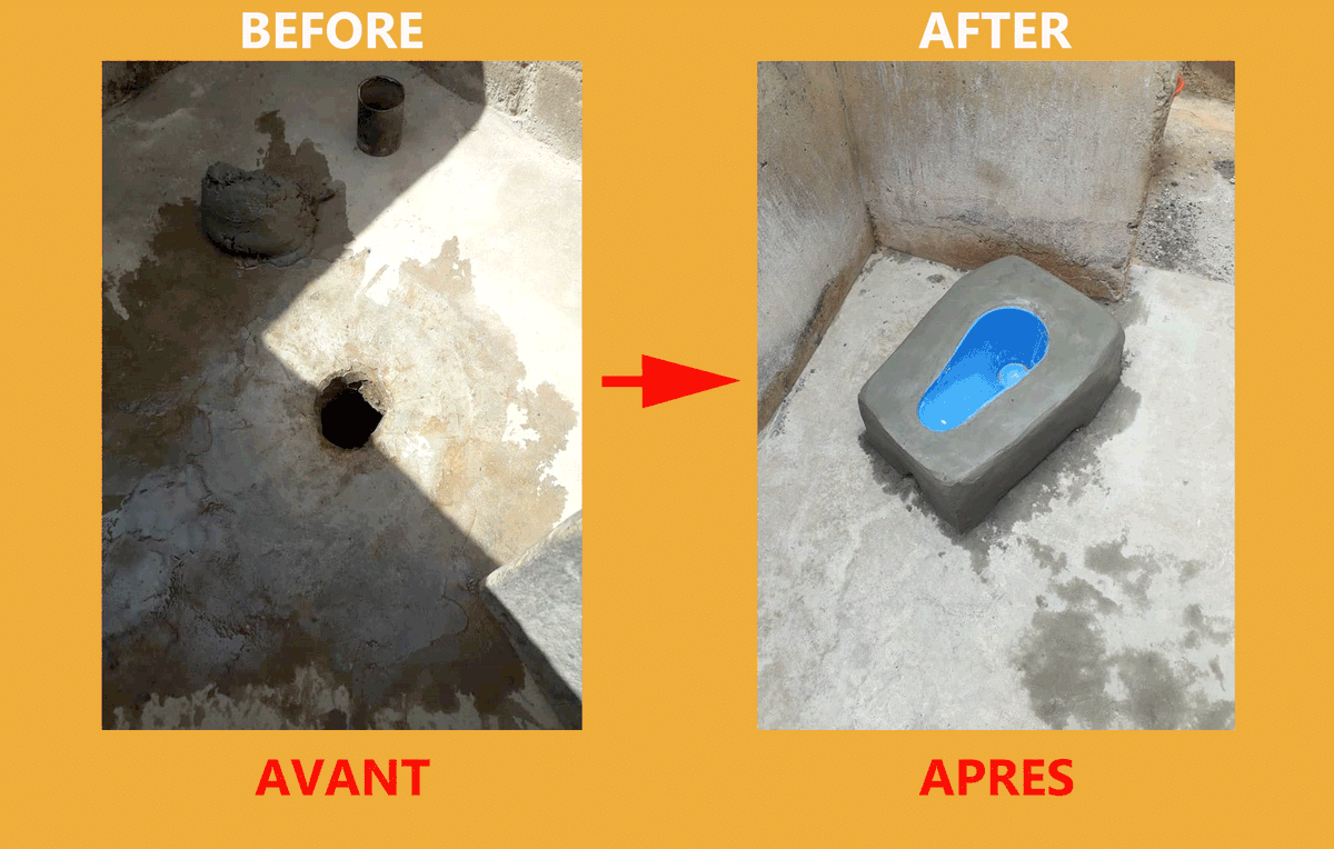 POOPgroupSSD's tweet photo. We are always proud to work to move households from unimproved to #improved_sanitation. #SSD https://t.co/iVaXsq2V89