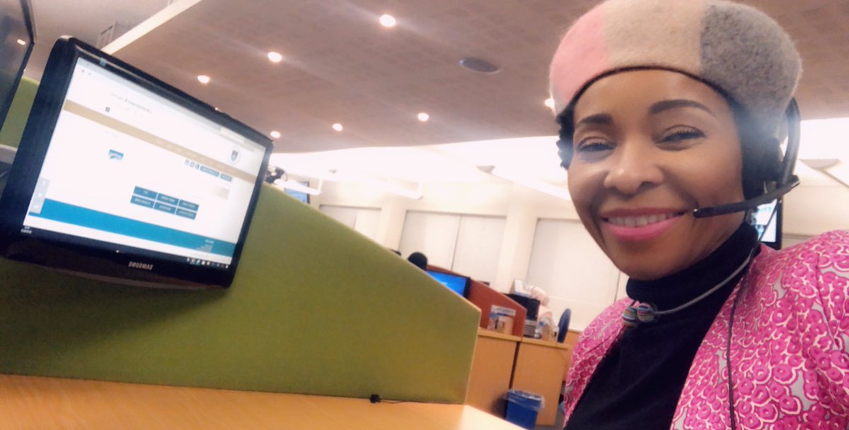 FabAcademic's tweet photo. Night shift at the @UCT_news phon-a-thon asking them to donate to our food program. We are working hard to make sure no student goes hungry. Thank you to everyone who took my call tonight and agreed to donate. God bless 🙏🏾 https://t.co/SEKmHi3YsH