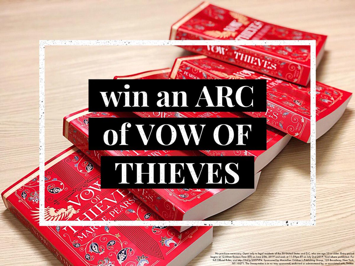 FierceReads's tweet image. Did you love 💖 DANCE OF THIEVES and can’t wait even one more minute for the sequel? 😱

Follow+RT to win an ARC of VOW OF THIEVES by @marypearson! 🎉 (Ends 7/2, US Only) #sweepstakes #vowofthieves bit.ly/2X5FVP4