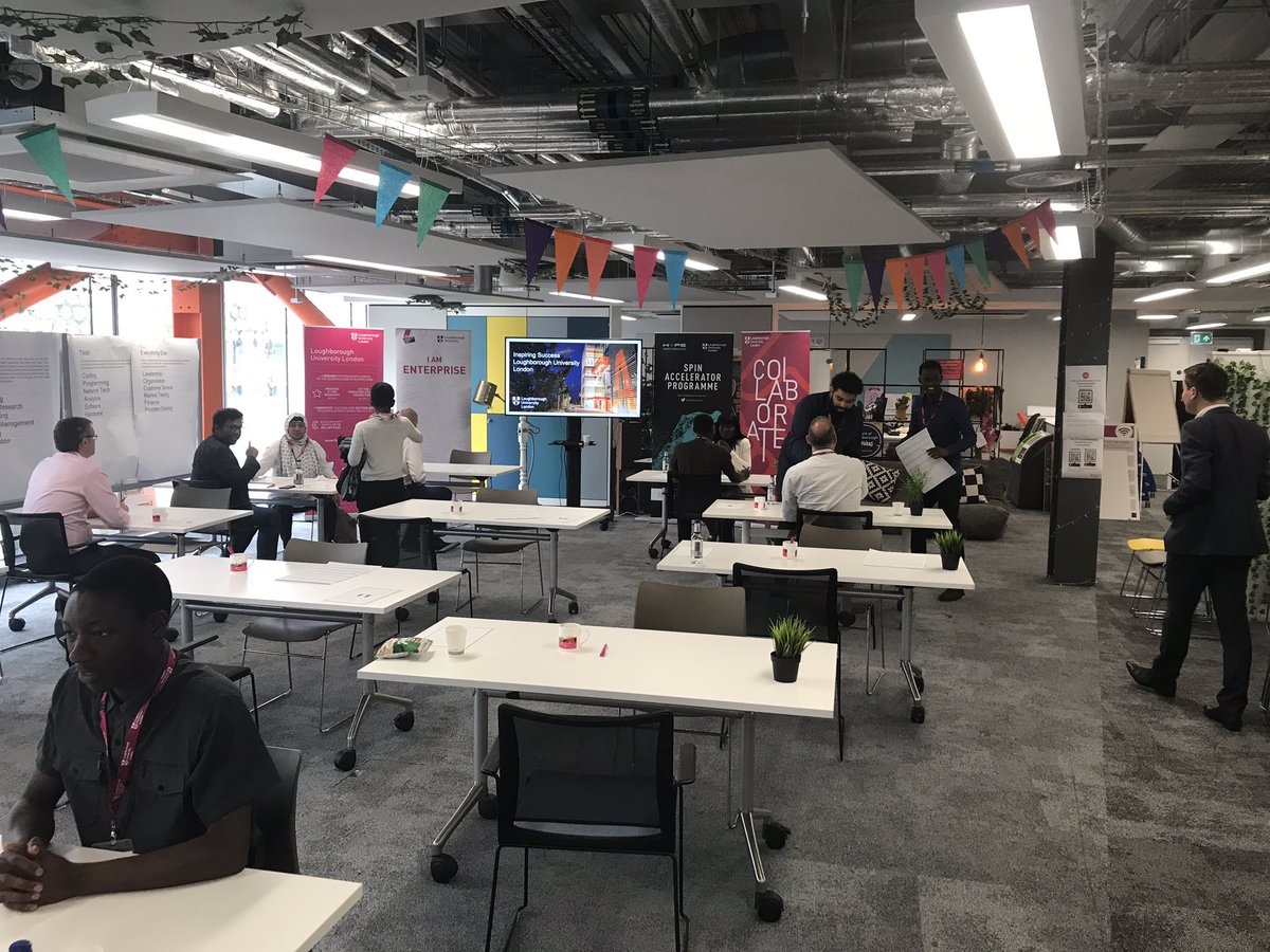 And we’re off! Our awesome Employer partners and friends of <a href="/lborolondon/">Loughborough University London</a> in action - helping to boost the employments prospects of underemployed East London grads  #inspiringsuccess #LboroFamily