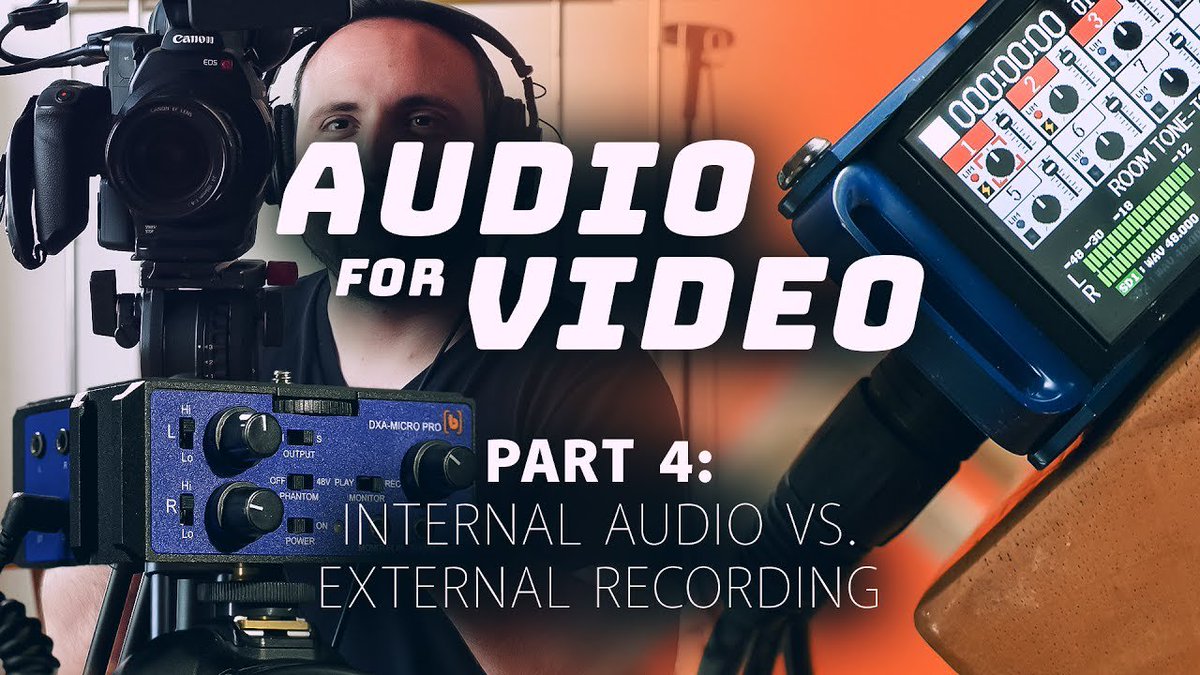 bhphoto's tweet photo. In Part 4 of our multi-part Audio for Video series, AB walks you through the pros and cons of recording audio to your camera versus using an external audio recorder.

https://t.co/cecpbKoNKY https://t.co/b4WFQ0tzUl
