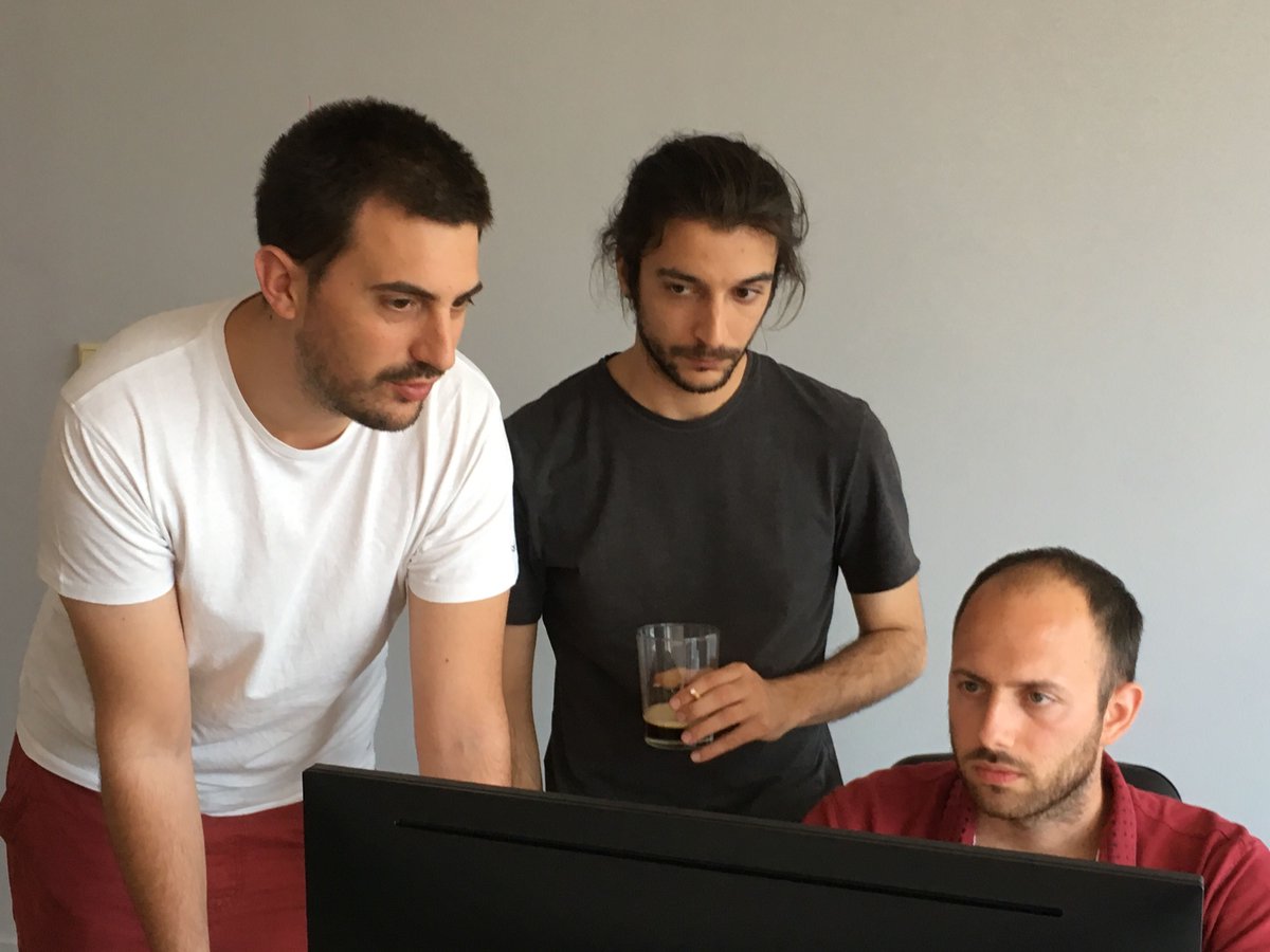 behaviorsignals's tweet photo. It’s sunny, it’s shiny, it’s summer! Time to take a beat and relax -ok- oh well 🤓 cause we play &amp; we play to win: Summer Heat Hackathon at Behavioral Signals Athens HQ 
Our peeps chose their teams &amp; get crackin on great ideas with our #OliverAPI #api #developers #emotionAI https://t.co/Jz8JGf3yb9