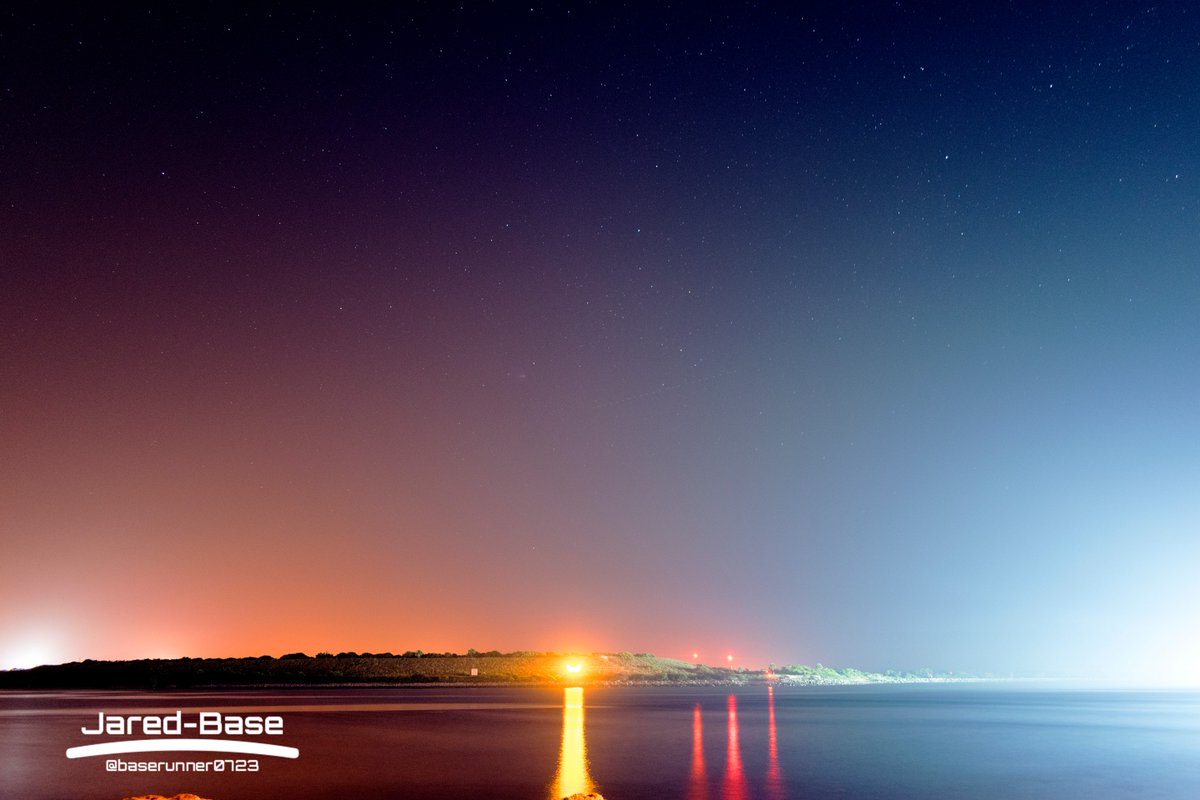 baserunner0723's tweet image. Just edited some shots that I took while waiting at Jetty Park for #STP2 
Even with the dredges out with their bright lights, you could still see the Milky Way