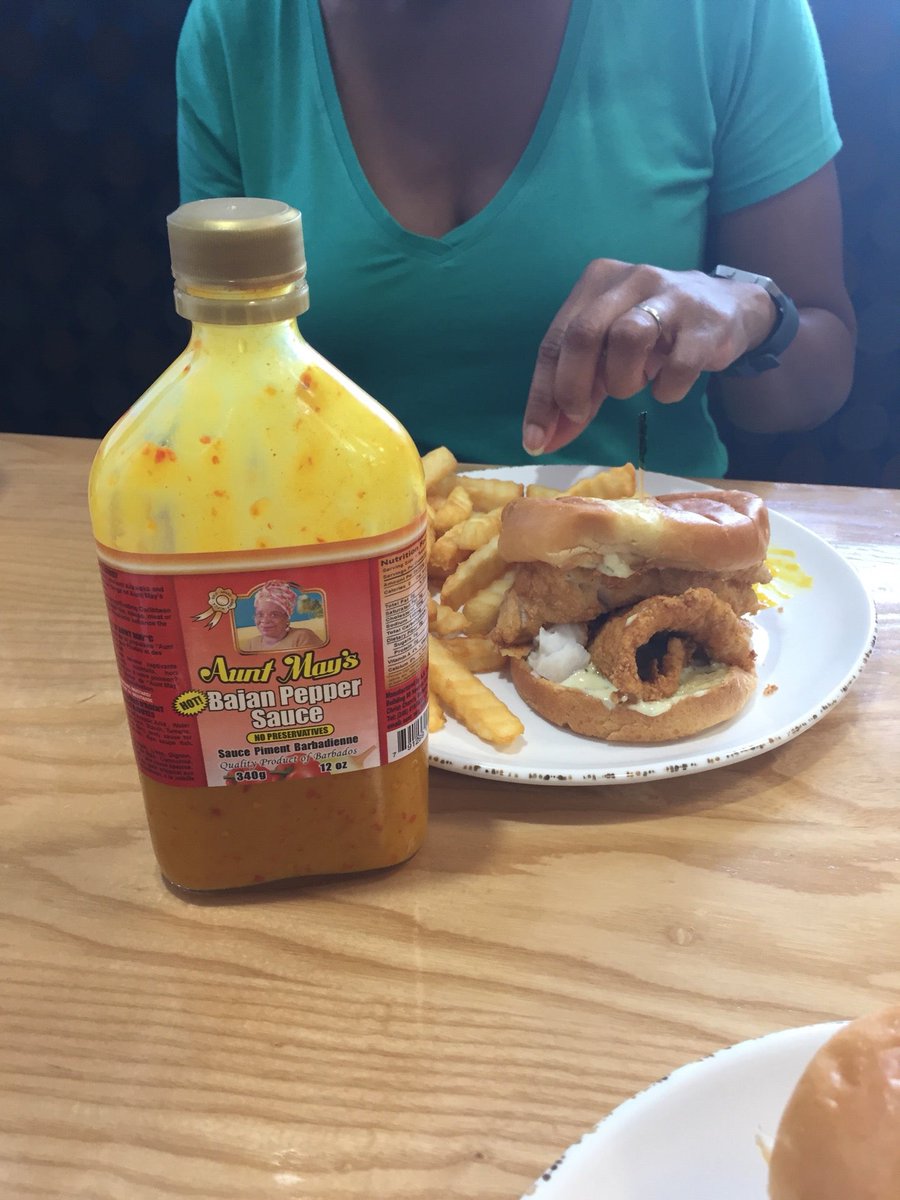 Kwray54's tweet photo. My wife went to Barbados and now she’s hooked on the Pepper Sauce. Bringing it to the restaurant. 🤦🏾‍♂️🤦🏾‍♂️#OLStyle #TrenchMob (@ Shomars in Gastonia, NC) https://t.co/zzOAa6oHNv https://t.co/ftGPpkCwPF