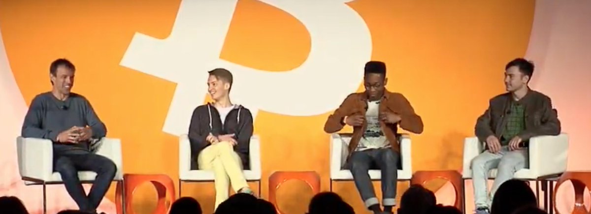 _PeterRyan's tweet photo. This is the worst boy band ever #Bitcoin2019 https://t.co/uadqubGjgi