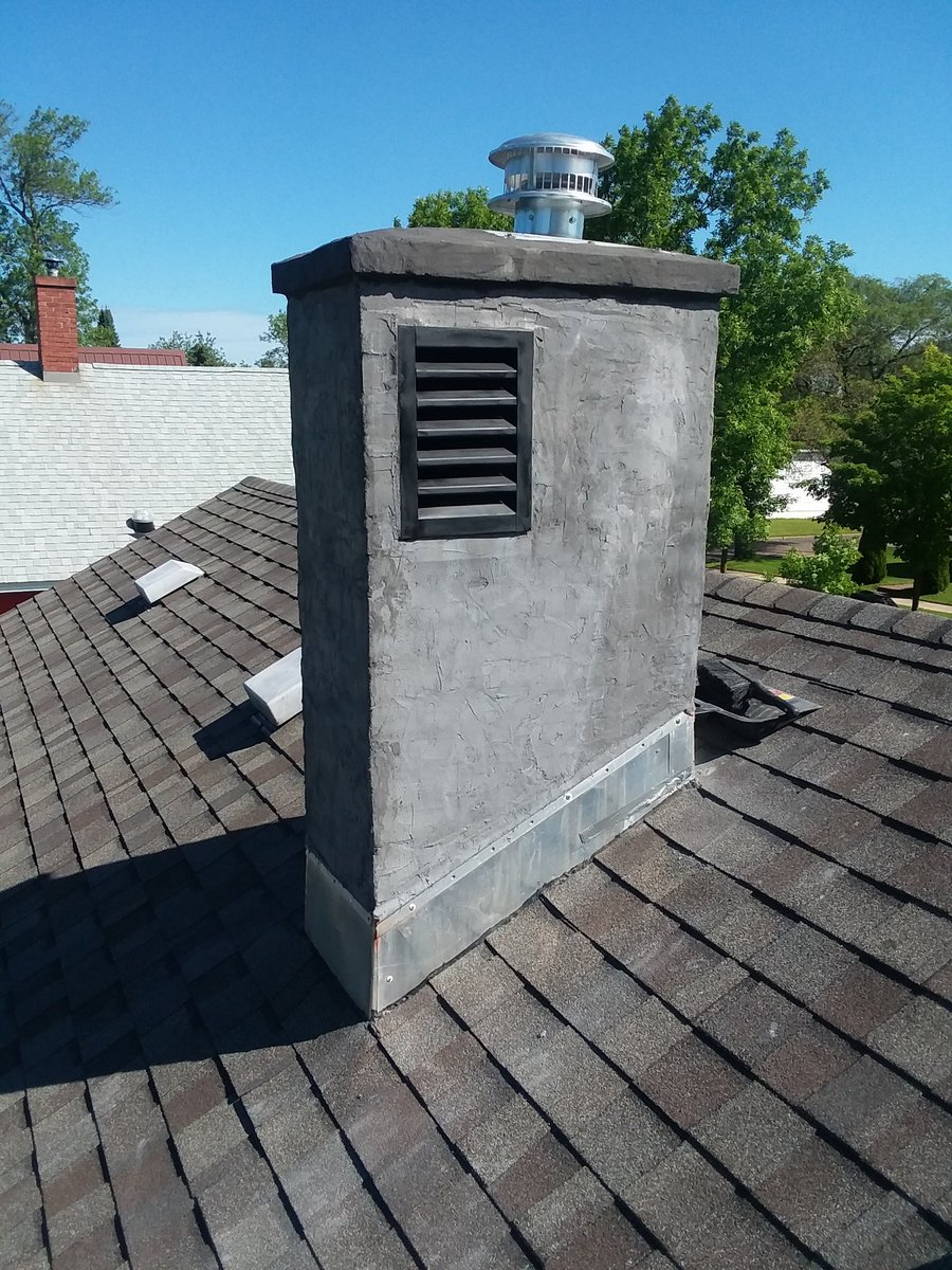 Chimney_Tech_1's tweet photo. Another unlined chimney repaired by The Chimney Tech. After resetting the brick this chimney got a new liner and facelift. https://t.co/OQZWsyofpl