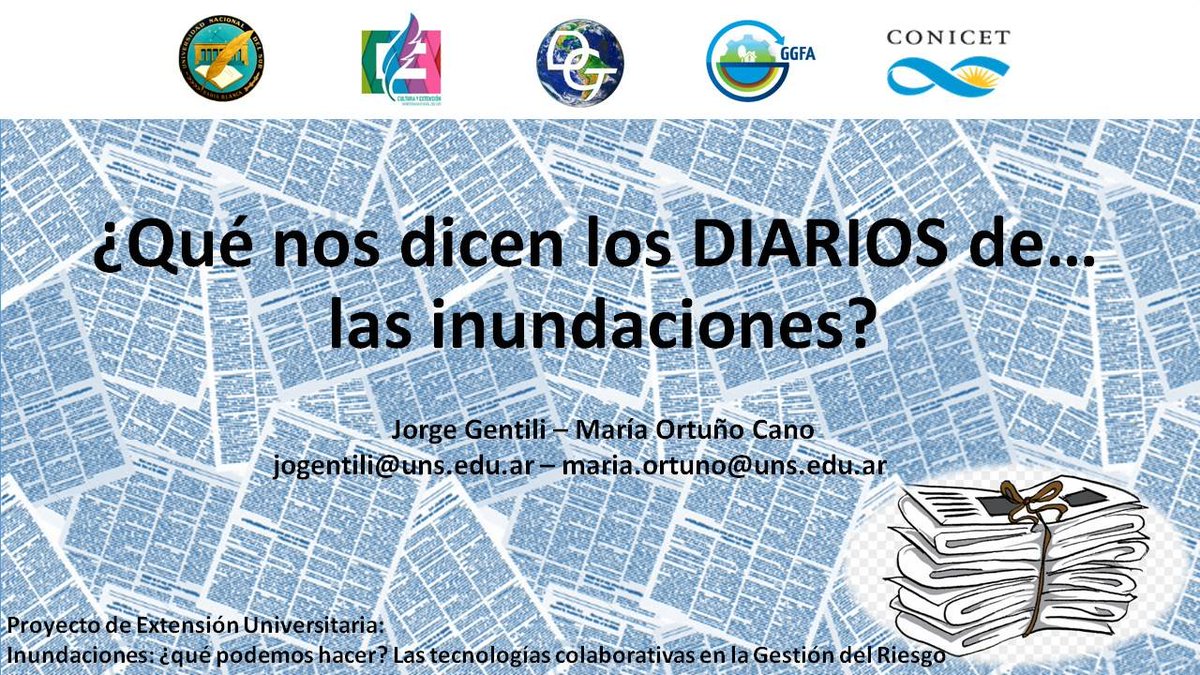 InundApp's tweet photo. ¿Qué nos dicen los DIARIOS de… las inundaciones?
Charla de miembros del equipo #InundApp en el Festival de la Cultura de la escuela Nuestra Señora de Pompeya de #BahíaBlanca
#Inundaciones #PrensaEscrita #GestióndelRiesgo
@GentiliJorge @MariaOrtuo18 https://t.co/brA8lNee1V