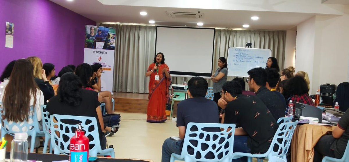 IndiaHGS's tweet photo. After dance practice Ms Shukla Bose from the Parikrma Humanity Foundation in Bengalore spoke to us about her work. She founded Parikrma after giving up her job as a CEO and volunteering with Mother Teresa for 7 years . A remarkable lady providing an education to the poor children https://t.co/hAZMlQgZM7