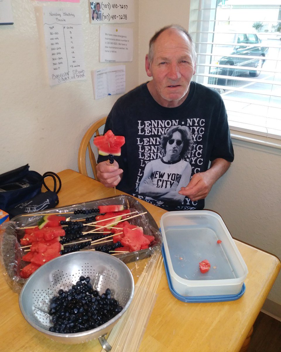 compasscares7's tweet photo. Our client David prepared a healthy snack before a client and staff potluck. Yum!π#everydaycompass #compasscares #compasscommunity https://t.co/nu2PCf9Ol7
