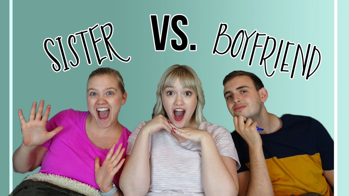 callieoffcuff's tweet photo. New video is LIVE on my channel. Sister vs. Boyfriend...who knows me better??? 😜✨💗 https://t.co/AWWborRPkv https://t.co/WauShWPe3w