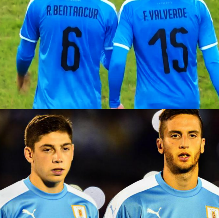 InvictosSomos's tweet photo. 20 años y 22 años. Real Madrid y Juventus. Compartieron mediocampo contra Chile y fueron la gran nota de la noche. Rodrigo Bentancur y Fede Valverde. PRESENTE Y FUTURO. https://t.co/QmeftONaDG